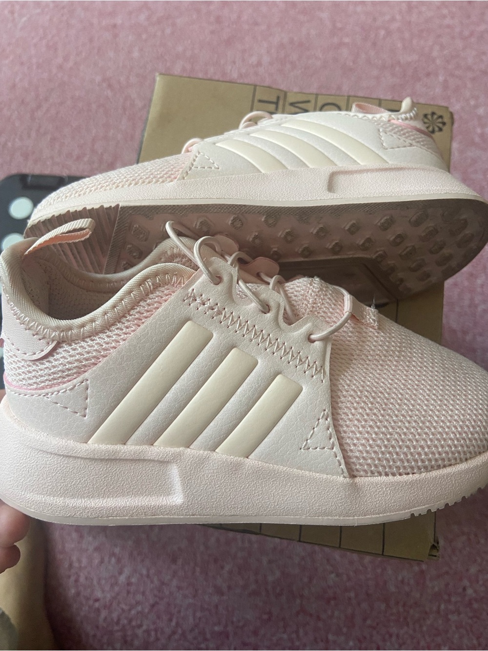 adidas Kids Pink Casual Athletic Sneakers